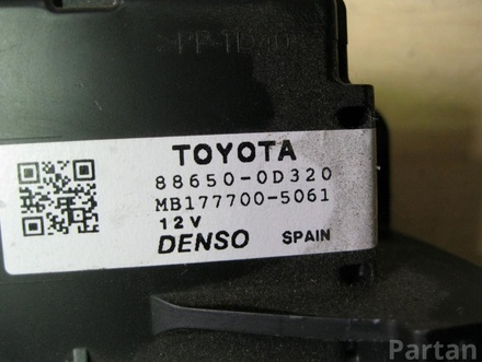 TOYOTA 88650-0D320 / 886500D320 YARIS (_P13_) 2011 Amplifier assy, air conditioner