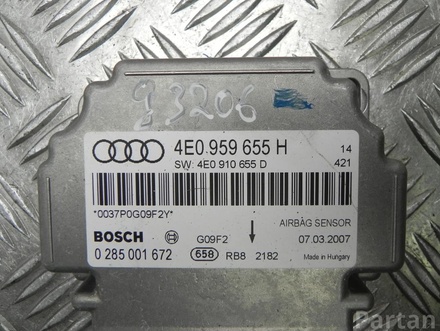 AUDI 4E0 959 655 H / 4E0959655H A8 (4E_) 2007 Air bag control module