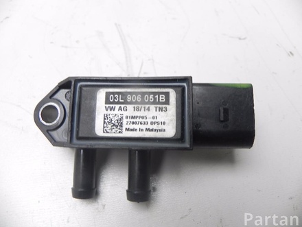 SKODA 03L 906 051 B / 03L906051B OCTAVIA III (5E3) 2015 Sensor, exhaust pressure