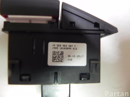 SKODA 5E0 953 507 C / 5E0953507C OCTAVIA III (5E3) 2013 Emergency light/Hazard switch