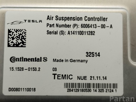 TESLA 600641300A MODEL S 2013 Control unit, air suspension