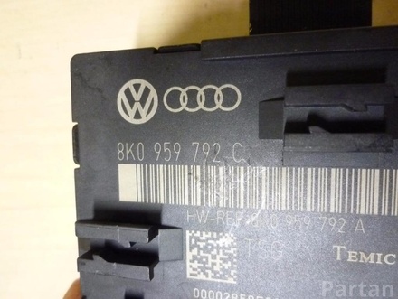 AUDI 8K0 959 792 C, 8K0 959 792 A / 8K0959792C, 8K0959792A A4 (8K2, B8) 2008 Control unit for door