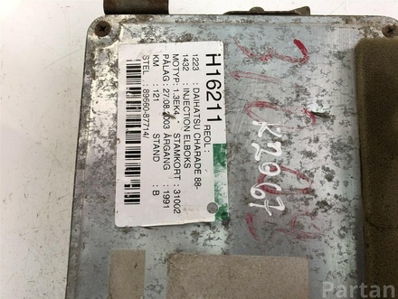 DAIHATSU 89660-87714 / 8966087714 CHARADE IV (G200, G202) 1995 Control unit for engine