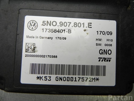 VW 5N0 907 801 E / 5N0907801E TIGUAN (5N_) 2009 Control unit electromechanical parking brake -epb-