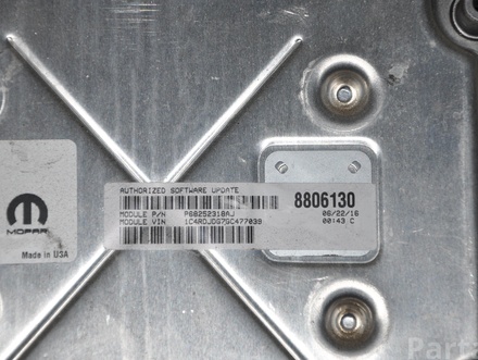 DODGE P68243326AA ; 68243326AA ; T00EP15965CRCBS / P68243326AA, 68243326AA, T00EP15965CRCBS DURANGO (WD) 2016 Control unit for engine