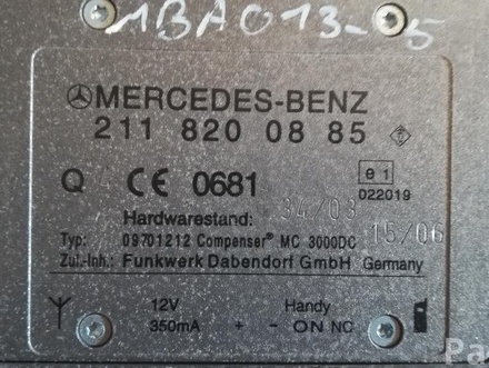 MERCEDES-BENZ A2118200885 E-CLASS (W211) 2007 Aerial Booster