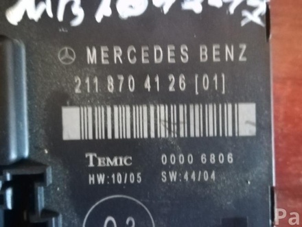 MERCEDES-BENZ A2118704126 E-CLASS (W211) 2006 Control unit for door
