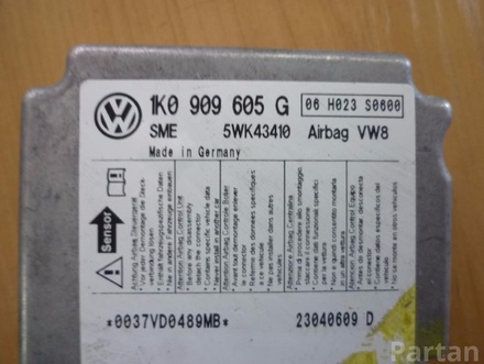 SKODA 1K0 909 605 G / 1K0909605G OCTAVIAII (1Z3) 2005 Air bag control module