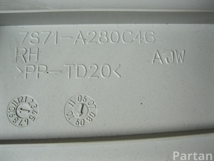 FORD 7S71-A280C46-AJW / 7S71A280C46AJW MONDEO IV (BA7) 2010 Lining, pillar c Upper right side